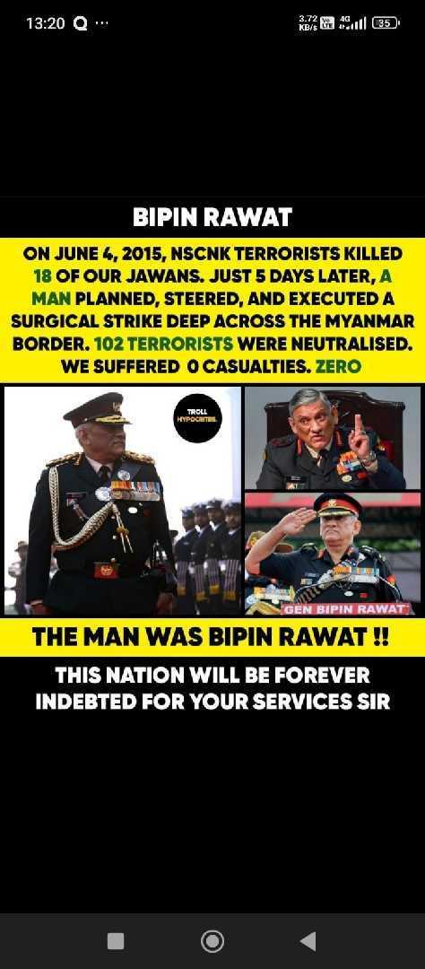 The Man Was Bipin Rawat