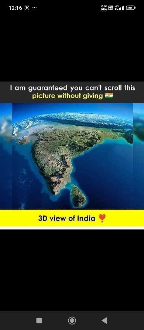 3D View Of India